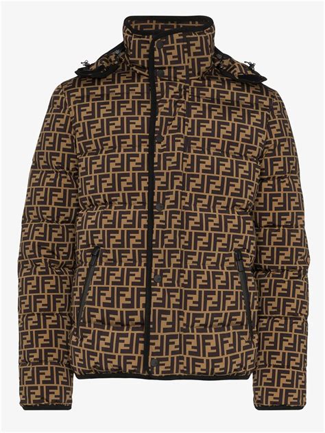 fendi men's brown jacket|men's rain proof jacket.